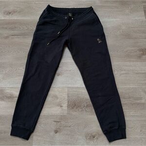 October's Very Own OVO Owl Classic Sweatpants Washed Black Gold Mens Sz M Drake